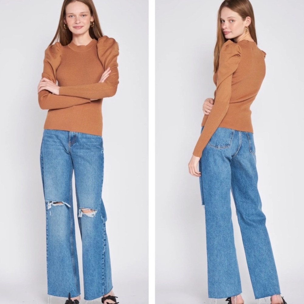 En Saison Callie Puff Sweater